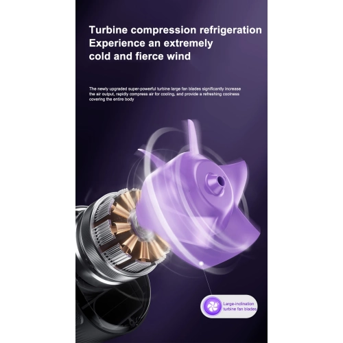 Ventilateur monté sur la taille, écran numérique à haute puissance éolienne USB turbine de recharge USB portable à haute vitesse violent petit