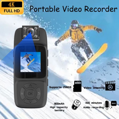 New 4K ultra-clear sports camera with WiFi front chest clip portable infrared night vision cycling recorder outdoor sports camera-4K