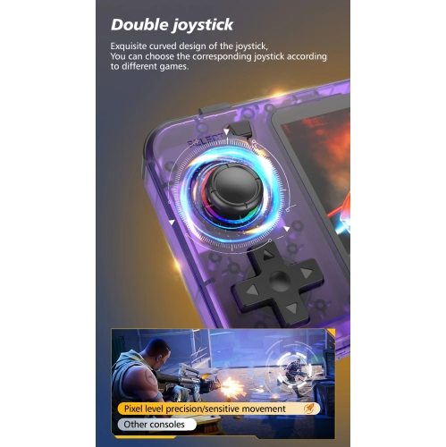 2025 New R36H Open Source Handheld Game Console Portable Retro Handheld Nostalgic Game - 3.5 Inch Screen Open Source Linux Classic Retro Portable,