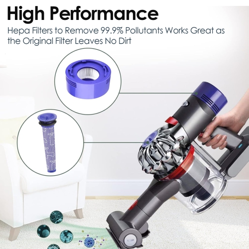 Ensemble de 4 pièces avec préfiltre et post-filtre pour aspirateurs V7 et V8 de Dyson