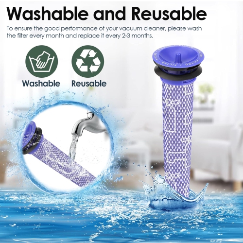 Ensemble de 4 pièces avec préfiltre et post-filtre pour aspirateurs V7 et V8 de Dyson