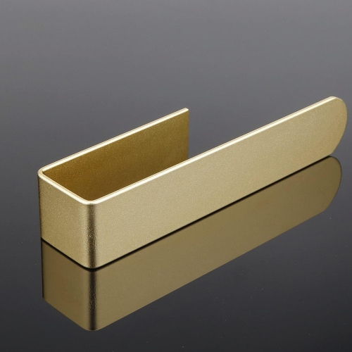 2-Piece Gold Stick-On Towel Rack, Self-Adhesive Wall-Mounted Bathroom Towel Bar