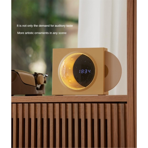Retro Vinyl Record Bluetooth Speaker with Clock - Retro Design, Bluetooth 5.3, Long Battery Life, Stereo Bass, 3 Playback Modes - Perfect Home Decor
