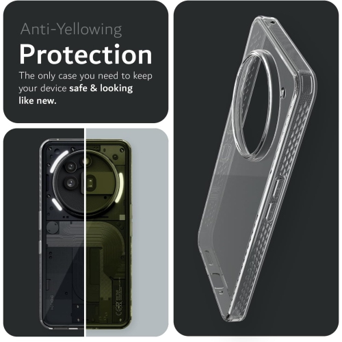 TUDIA LUCION Nothing Phone 3a Pro Case Anti-Yellowing - Clear