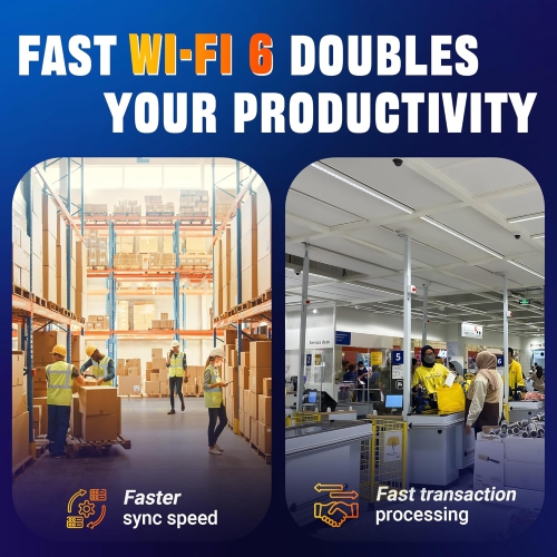 Tera Upgraded Barcode Scanner Android 13: Qualcomm CPU with Charging Cradle Handheld Rugged PDA QR 2D with Zebra SE4710 Scanner