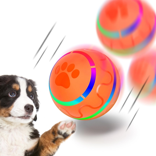 Balle de chien interactive de Zachvo avec lampes flash LED pour petits chiens de taille moyenne, balle Wicked Ball à activation par mouvement