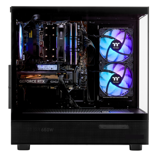 TECHNOID Glass Black Gaming PC – NVIDIA GeForce RTX 5070 Ti – Intel Core i7-14700KF – 32GB DDR5 – 2TB SSD – AI Ready – VR Compatible – Win 11 Home