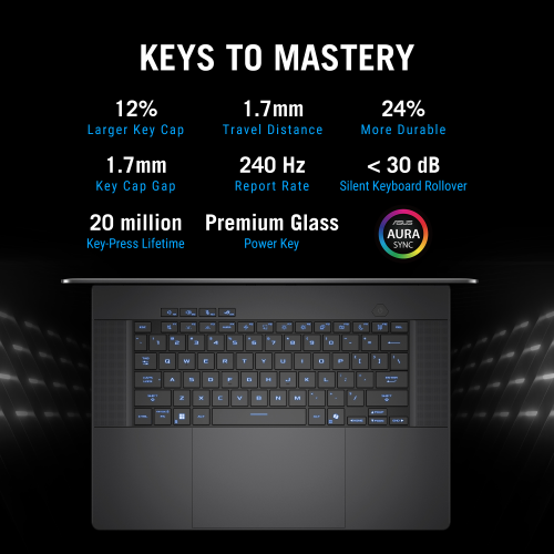 ROG Zephyrus G16 Gaming Laptop (16” ROG Nebula Display / Intel Core Ultra 7 255H / NVIDIA GeForce RTX 5070 / 32GB / 1TB / Windows 11 Home /