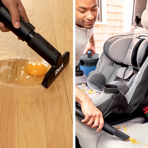 Aspirateur-traîneau MessMaster de Shark - Bleu poussiéreux VS100C, remis à neuf