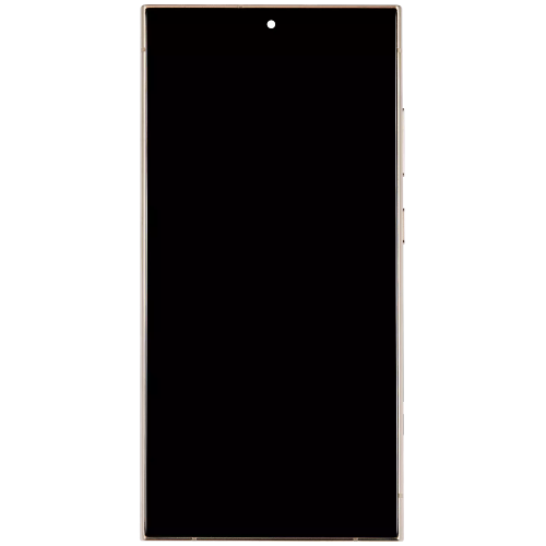 Replacement OLED Assembly W/Frame For Samsung Galaxy S24 Ultra(US & International Version)(Aftermarket +)Titanium Yellow