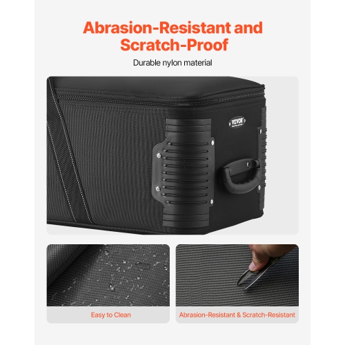 VEVOR Studio Equipment Trolley Case, 46.46 x 14.57 x 11.81 in / 118 x 37 x 30 cm, Rolling Camera Bag, Carrying Bag with Wheels Straps Padded