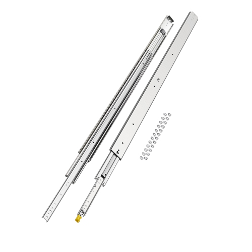 VEVOR 1 Pair Full Extension Drawer Slides 16 18 20 24 30 35 37.4 59 24 32 36 40 48 60 in, 500 lbs Load Capacity Locking Drawer Slides, Ball Bearing