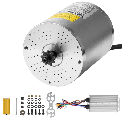 VEVOR  3000W Electric Brushless Dc Motor Kit - 72V 4900Rpm Motor With Upgraded Speed Controller for Go Karts E-Bike Motorcycle Scooter