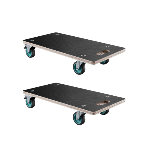 VEVOR 551 lbs Load Furniture Dolly, Furniture Moving Dollies with 4 TPR Silent Wheels, Rectangle Multifunctional Flat Dolly for Piano Furniture Couch