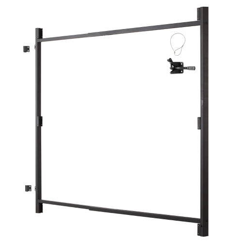 VEVOR Fits 36 to 60 in Gate Building, Up from 6 to 7 ft High Fence, Adjustable Gate Building Kit, Anti Sag Full Gate Frame Kit with Latch Lock and