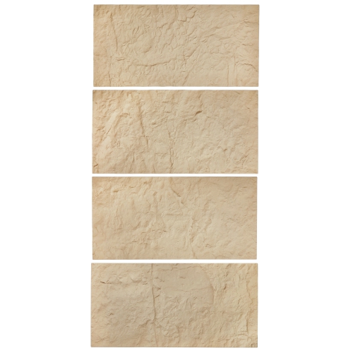 VEVOR  3D Wall Panels, 4 Pack 48 X 24 In Pu Natural Stone Imitation Wall Art Tiles, 32 Sq.ft Coverage Accent Wall Panel, Interior Home Decor For
