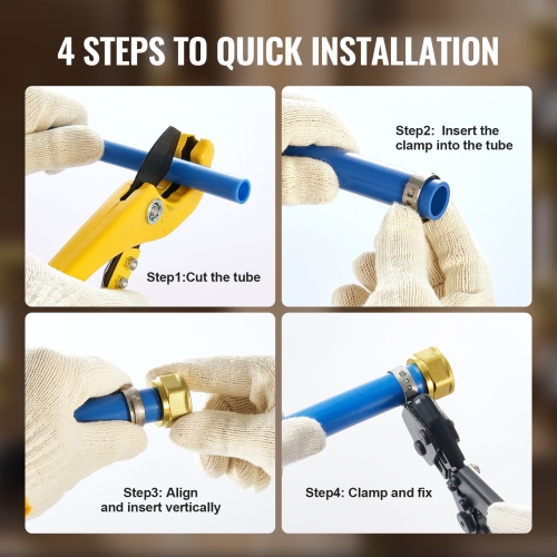 VEVOR 1/2" 20PCS Pipe Fittings, Brass Pipe Fittings, Clamp-style 1/2 NPT Internal Thread Pipe Connector Brass Air Fittings, Heavy Duty Plumbing