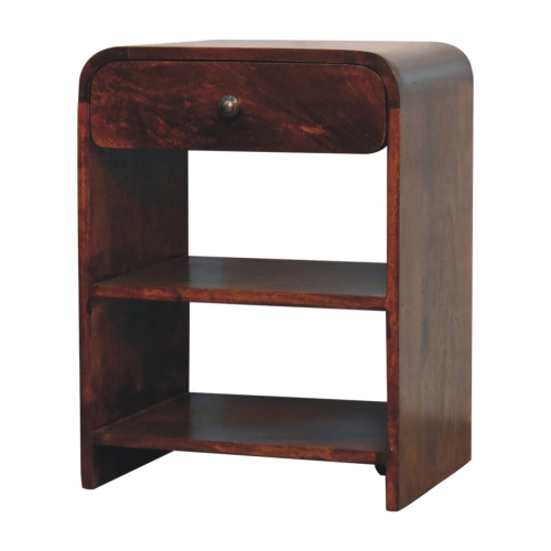 Artisan Furniture Solid Wood Aspen Open Bedside
