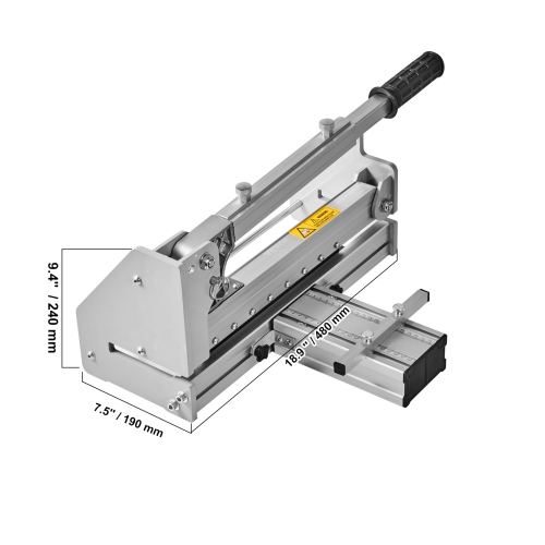 VEVOR 13 inch Floor Cutter, Cuts Vinyl Plank, Laminate, Engineered Hardwood, Siding, 0.47in Cutting Depth Effortless And Easy Cutting, Vinyl Plank