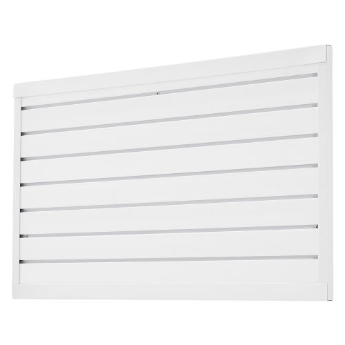 VEVOR 2 x 4 ft Slat Wall Paneling, PVC Garage Slatwall with Modular Design, White Slat Wall Easy-to-Install Adjustable Slatwall Panel with Coupling