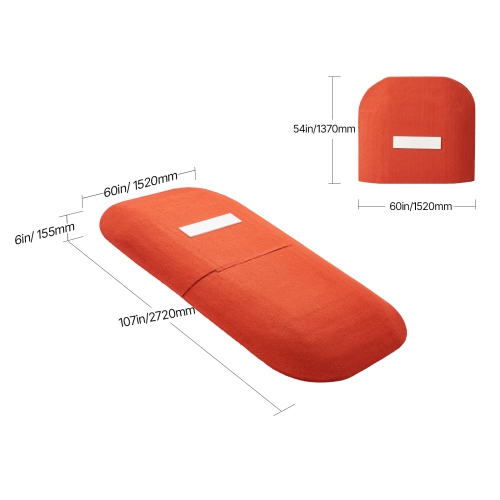 VEVOR Pitching Mound, Portable Baseball Game Mound, 107 in Indoor Outdoor Pitching Practice and Training Equipment, Softball Pitching Aids with