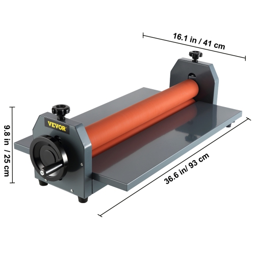 VEVOR 29.5" 750MM Manual Cold Roll Laminator, Adjustable Laminating Machine for Photo Film Mounting, Cold Roll Laminating Machine
