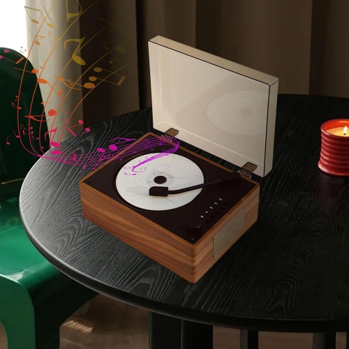 Portable Rechargeable CD Players for Home,Bluetooth Music Speaker,Retro CD Player with Remote Control,Support AUX/USB Music Player for Home Decor