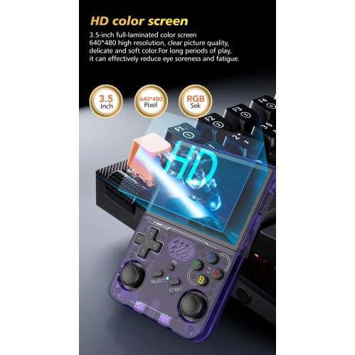 New R36XX Retro Game Console 3.5 Inch Screen WiFi Function Linux System Open Source Handheld Game Console Portable Nostalgic Game Console -
