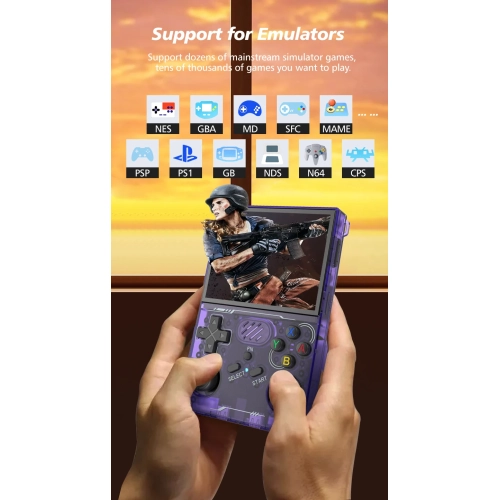 New R36XX retro game console, 3.5-inch screen, WiFi function, Linux system, R36XX open source handheld game console, portable nostalgic game