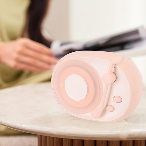 Retro Bluetooth Speaker with Night Light - 5W Rich Bass, BT 5.3, 1200mAh Battery, USB Charging, Portable Wireless Speaker for Home & Gifts