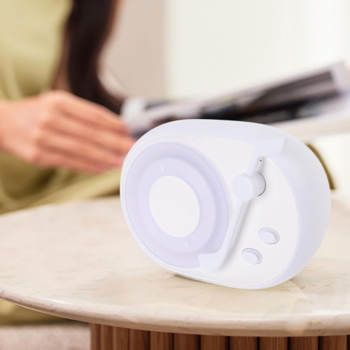 Haut-parleur Bluetooth rétro avec veilleuse - Basses riches 5 W, BT 5,3, Batterie 1200 mAh, Chargement USB, Haut-parleur sans fil portatif