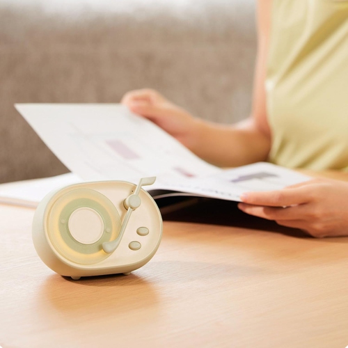 Retro Bluetooth Speaker with Night Light - 5W Rich Bass, BT 5.3, 1200mAh Battery, USB Charging, Portable Wireless Speaker for Home & Gifts