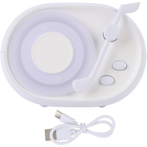 Retro Bluetooth Speaker with Night Light - 5W Rich Bass, BT 5.3, 1200mAh Battery, USB Charging, Portable Wireless Speaker for Home & Gifts