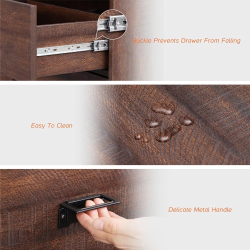 WAMPAT 73.6" Tall Kitchen Pantry Cabinet, Modern Farmhouse Wooden Storage Cabinet with Drawers, Doors & Adjustable Shelves for Dining Room & Living