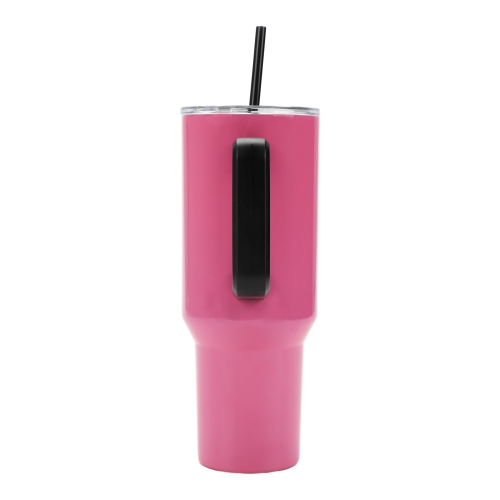 40 oz Stainless Steel Tumbler with Handle and Straw