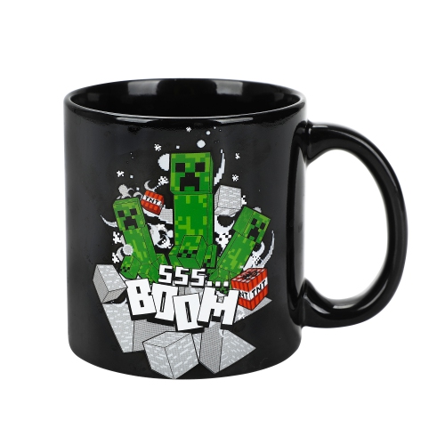 Tasse en céramique 16&nbsp;oz, SSS BOOM de Minecraft