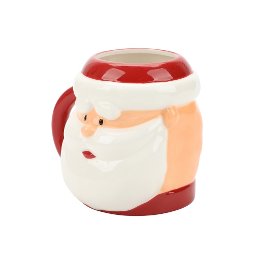 Tasse sculptée de Rudolph le renne au nez rouge du père Noël Kris Kringle 16&nbsp;oz