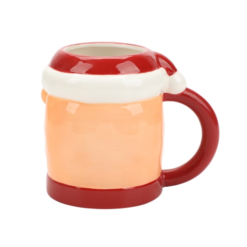 Tasse sculptée de Rudolph le renne au nez rouge du père Noël Kris Kringle 16&nbsp;oz