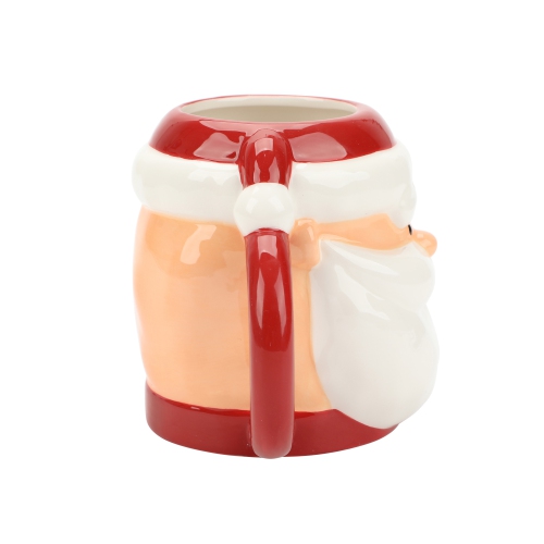 Tasse sculptée de Rudolph le renne au nez rouge du père Noël Kris Kringle 16&nbsp;oz