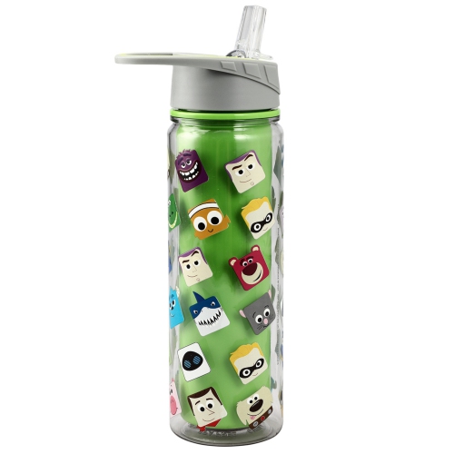 Disney Pixar Characters Blocks 16 Oz Water Bottle