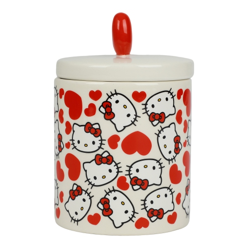 Tasse Hello Kitty à couvercle en céramique blanche de 16 oz pour la Saint-Valentin
