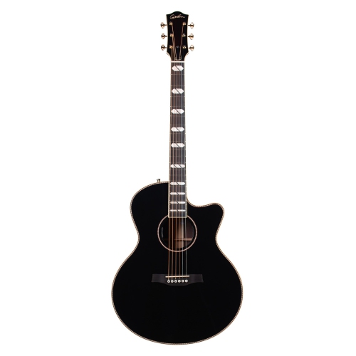 Guitare acoustique Connaisseur MJ Blk RW 053353 de Godin avec étui rigide - FABRIQUÉ AU CANADA