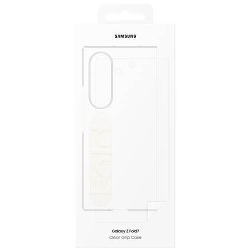 Samsung Clear Grip Case with Strap for Galaxy Z Fold7 - Clear