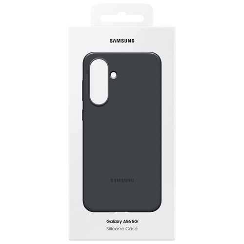 Samsung Silicone Fitted Soft Shell Case for Galaxy A56 - Black