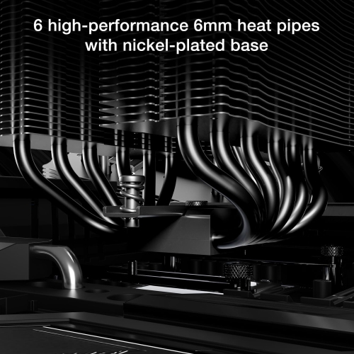 be quiet! Pure Rock Pro 3 LX CPU Air Cooler |6 High Performance 6mm Heat Pipes w/HDT Tech|120mm Quiet ARGB PWM Fan|AMD:AM4 AM5/Intel LGA