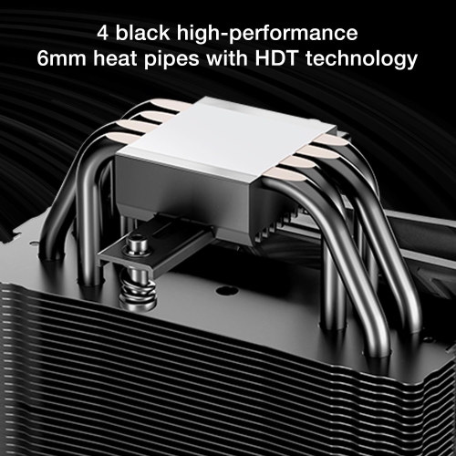 be quiet! Pure Rock 3 Black CPU Air Cooler | 4 High Performance 6mm Heat Pipes with HDT Technology | 120mm PWM Fan |AMD:AM4 AM5/Intel LGA