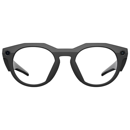 Oakley Meta HSTN Glasses with AI, Photo, Video, Audio & Voice Assistant - Black/Clear
