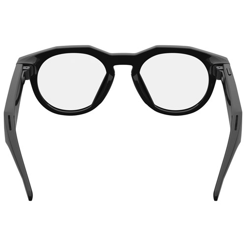 Lunettes intelligentes HSTN Meta d'Oakley avec intelligence artificielle, photo, vidéo, audio et assistant vocal - Noir/Transparent