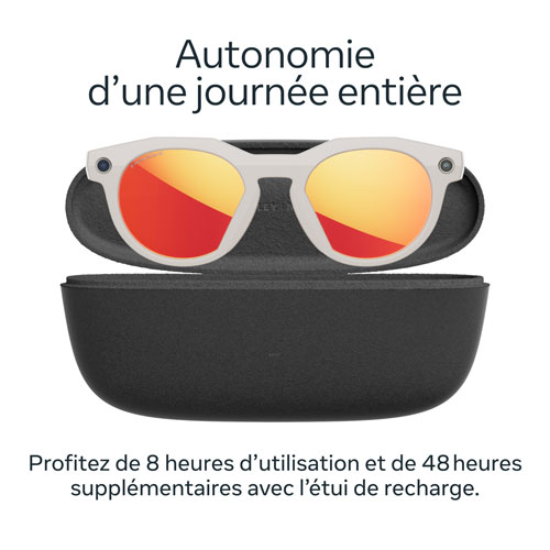 Lunettes intelligentes HSTN Meta d'Oakley avec intelligence artificielle, photo, vidéo, audio et assistant vocal - Gris chaud/Rubis Prizm