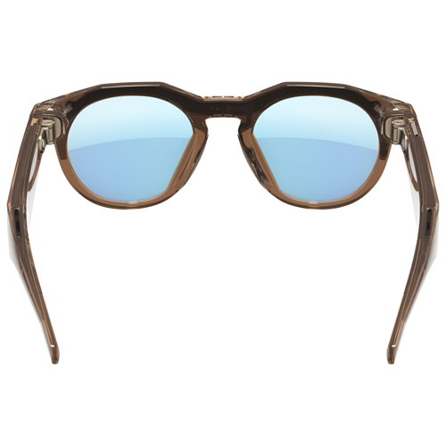 Lunettes intelligentes HSTN Meta d'Oakley avec intelligence artificielle, photo, vidéo, audio et assistant vocal - Brun fumé/Bleu polarisé Prizm